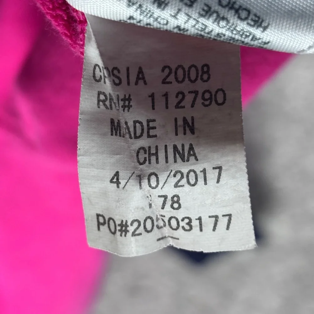 True Religion Kids Pink Navy Blue Full‎ Zip Logo Tape Hoodie TR637ST101 Size 18M